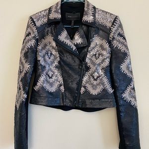 Bcbgmaxazria Runway sequin jacket .
